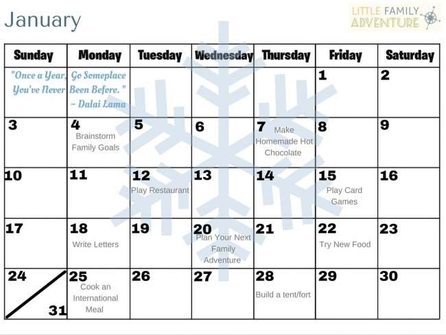 You ll Love The Kids Activities In Our January Printable Calendar 